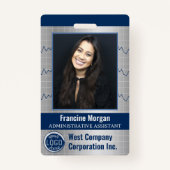 Firmenlogo für Büroangestellte mit benutzerdefinie Ausweis (Vorderseite)