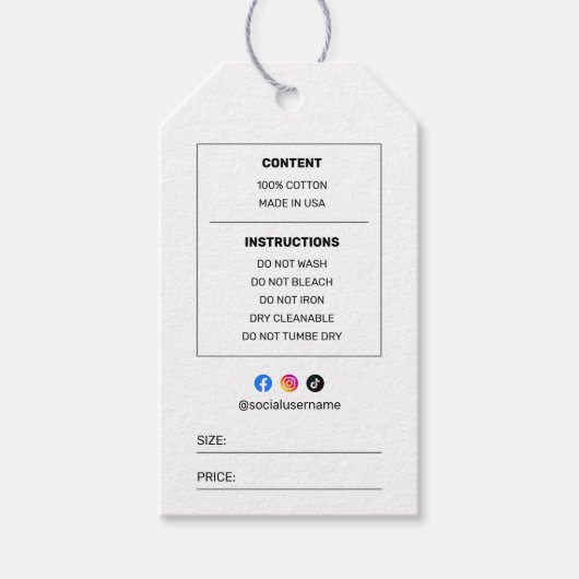 Firmenlogo für die individuelle Codierung kleiner Geschenkanhänger (Vorderseite)