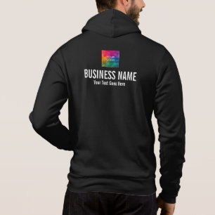 Firmenlogo für doppelseitige Printwerbung - Männer Hoodie