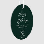 Firmenlogo für feierliche Grüße Ornament (Vorderseite)