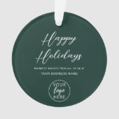 Firmenlogo für feierliche Grüße Ornament (Vorderseite)
