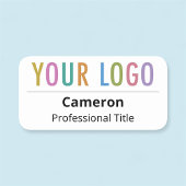 Firmenlogo für Firmenname und Firmenname Magnetic Namensschild