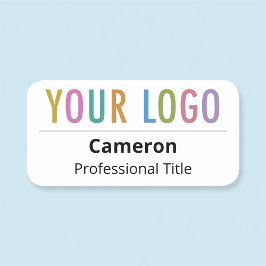 Firmenlogo für Firmenname und Firmenname Magnetic Namensschild