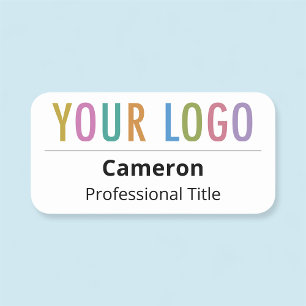 Firmenlogo für Firmenname und Firmenname Magnetic Namensschild