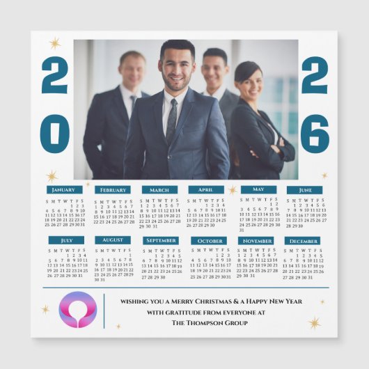 Firmenlogo für Foto-Kalender für Unternehmen Magnetkarte (Vorderseite)