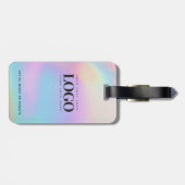 Firmenlogo für Holograph Iridescent Company Gepäckanhänger (Rückseite horizontal)