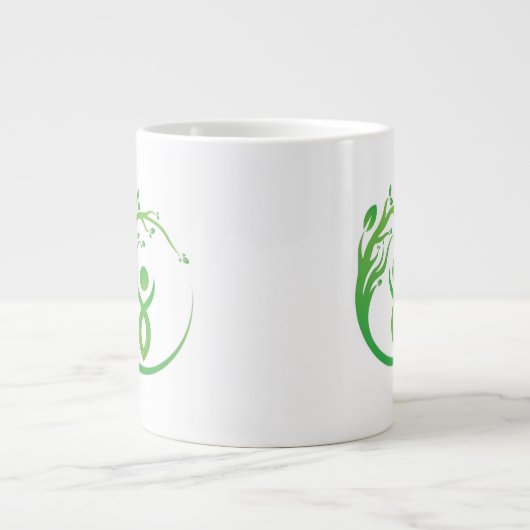 Firmenlogo für Kaffee-Tasse Jumbo-Tasse (Vorderseite)