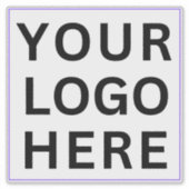 Firmenlogo für Koffer | Transparent wasserdicht Aufkleber (Vorderseite)