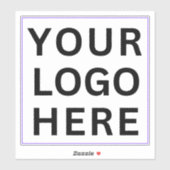 Firmenlogo für Koffer | Transparent wasserdicht Aufkleber (Blatt)