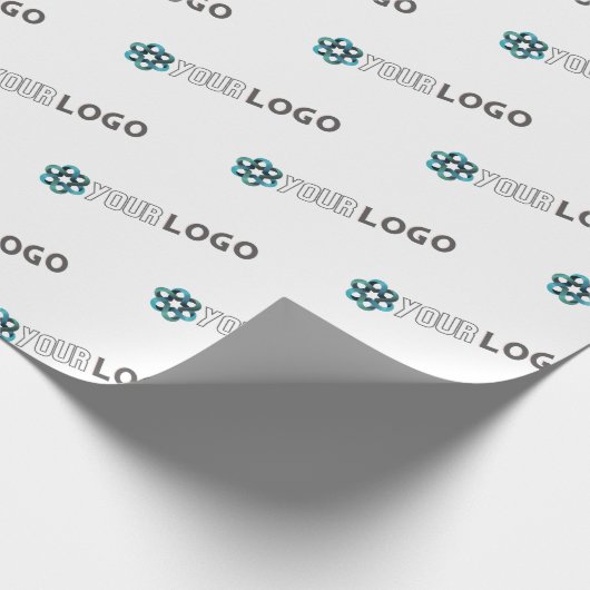 Firmenlogo für kundenspezifische Geschenke Geschenkpapier (Ecke)