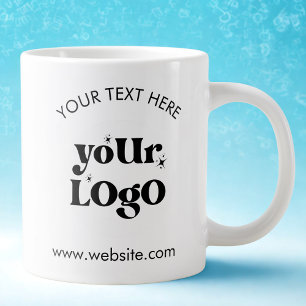 Firmenlogo für kundenspezifische Markenbezeichnung Jumbo-Tasse