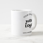 Firmenlogo für kundenspezifische Markenbezeichnung Jumbo-Tasse (Vorderseite Rechts)