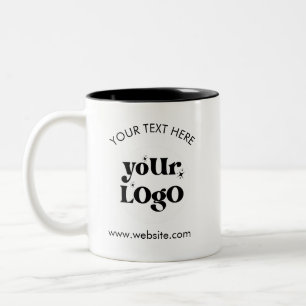 Firmenlogo für kundenspezifische Markenbezeichnung Zweifarbige Tasse