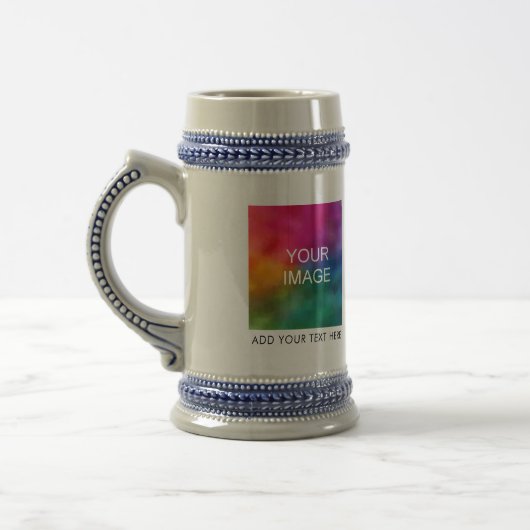 Firmenlogo für Mama-Foto--Vater für benutzerdefini Bierglas (Links)