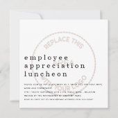 Firmenlogo für Mitarbeiter Einladung (Vorderseite)