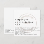 Firmenlogo für Mitarbeiter Einladung (Vorne/Hinten)