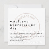 Firmenlogo für Mitarbeiter Einladung (Vorderseite)