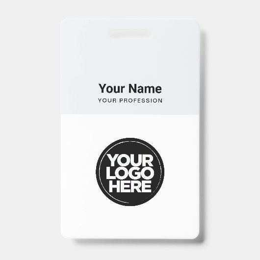 Firmenlogo für moderne Mitarbeiter Ausweis (Vorderseite)