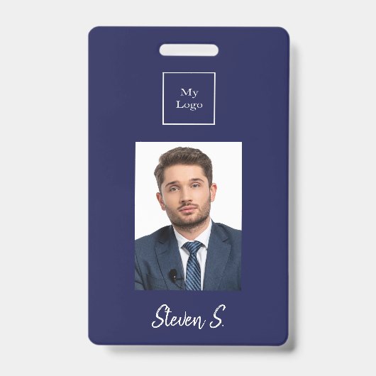 Firmenlogo für narbenblaues Foto Ausweis (Vorderseite)