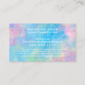 Firmenlogo für persönliche Namen Modernes Abstrakt Visitenkarte (Rückseite)