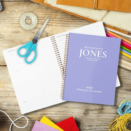 Firmenlogo für persönliche Namen Modernes Lila Planer