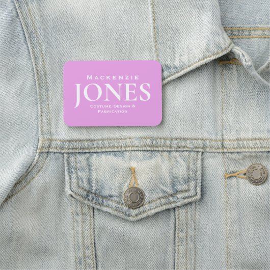 Firmenlogo für persönliche Namen Modernes Rosa Namensschild (Beispiel)