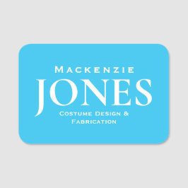 Firmenlogo für persönliche Namen Modernes Türkis Namensschild