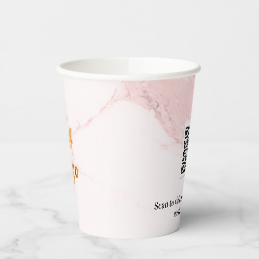 Firmenlogo für Rosa Marmor, rosa Farbe Pappbecher (Links)