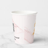 Firmenlogo für Rosa Marmor, rosa Farbe Pappbecher (Rechts)