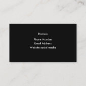 Firmenlogo für schwarze und rote Herzmuster Visitenkarte (Rückseite)