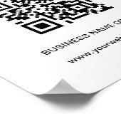 Firmenlogo für Unternehmen Hier scannen, um zu bez Poster (Ecke)