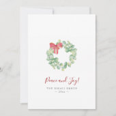 Firmenlogo für Weihnachtskarten Feiertagskarte (Vorderseite)