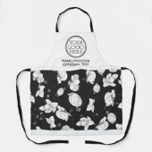 Firmenlogo für Werbeaufschrift schwarz Schürze (Vorderseite)