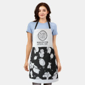 Firmenlogo für Werbeaufschrift schwarz Schürze (Getragen)