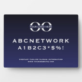 Firmenlogo Gast Wifi Password Sign Fotoplatte (Vorderseite)