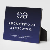 Firmenlogo Gast Wifi Password Sign Fotoplatte (Seite)