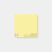 Firmenlogo gelb post-it klebezettel (Vorderseite)