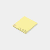 Firmenlogo gelb post-it klebezettel (angewinkelt)