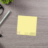 Firmenlogo gelb post-it klebezettel