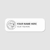 Firmenlogo Geschäft Namensschild (Vorderseite)