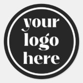 Firmenlogo Geschäft Runder Aufkleber (Vorderseite)