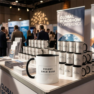 Firmenlogo Geschäft, Sportteams, Schule Tasse