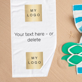 Firmenlogo, geschäftliche Markenfarbe Handtuch