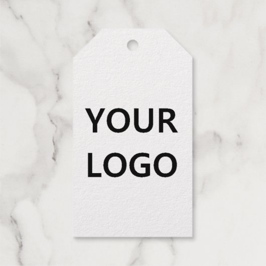 Firmenlogo-Geschenkideen Geschenkanhänger (Rückseite)