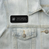 Firmenlogo | Gewerblicher Mitarbeiter Namensschild (Beispiel)