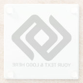 Firmenlogo Glasuntersetzer (Rückseite)