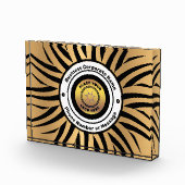 Firmenlogo Gold Black Personalization Fotoblock (Rechts)