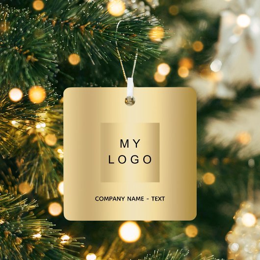 Firmenlogo Gold Weihnachten Ornament Aus Metall