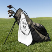 Firmenlogo Golfhandtuch (Gras)