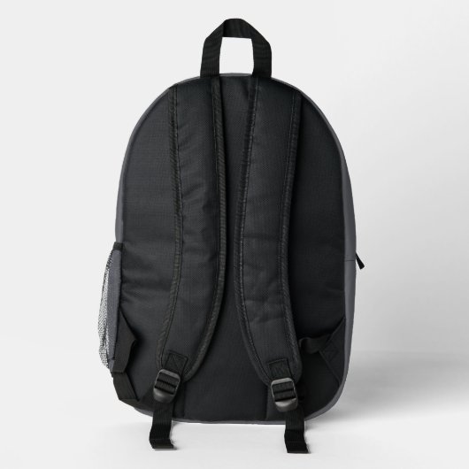 Firmenlogo grau bedruckter rucksack (Rückseite)